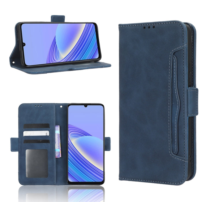 Funda de piel para teléfono con textura de piel de becerro y ranuras para tarjetas, For AT&T Maestro 3 U626AA, For AT&T Motivate Max U668AA, For BLU Bold N2, For AT&T Calypso 3 U328AA, For Motorola Moto E13 4G, For Motorola Moto X40 Pro                ...