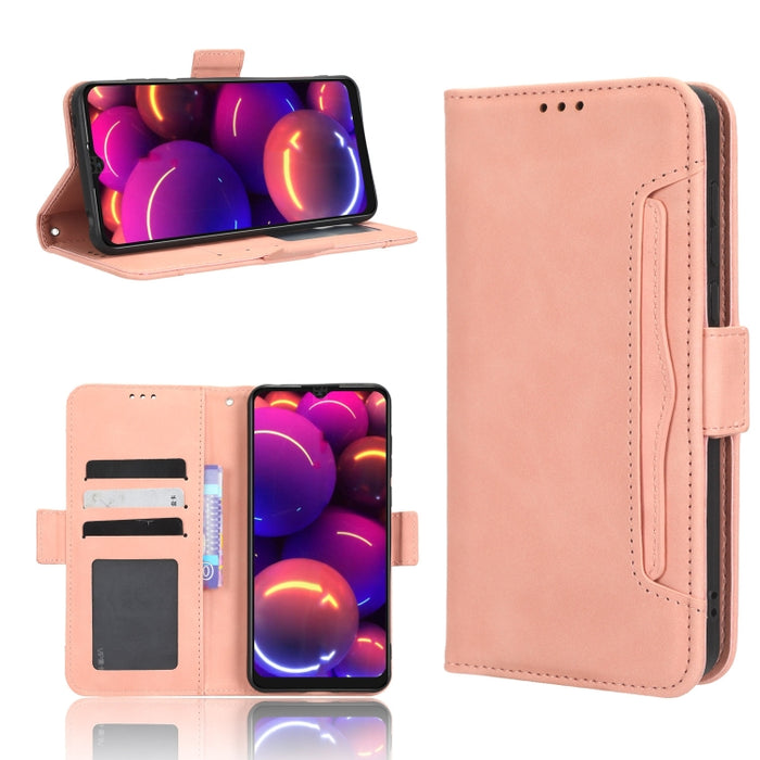 Funda de piel para teléfono con textura de piel de becerro y ranuras para tarjetas, For AT&T Maestro 3 U626AA, For AT&T Motivate Max U668AA, For BLU Bold N2, For AT&T Calypso 3 U328AA, For Motorola Moto E13 4G, For Motorola Moto X40 Pro                ...