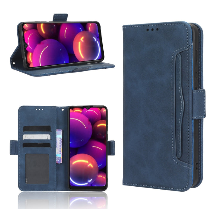 Funda de piel para teléfono con textura de piel de becerro y ranuras para tarjetas, For AT&T Maestro 3 U626AA, For AT&T Motivate Max U668AA, For BLU Bold N2, For AT&T Calypso 3 U328AA, For Motorola Moto E13 4G, For Motorola Moto X40 Pro                ...