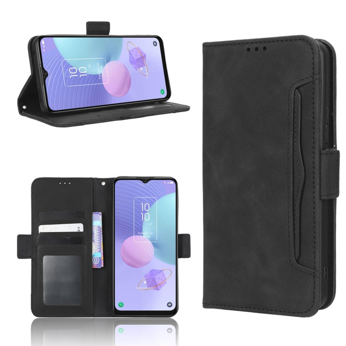 Funda de piel para teléfono con textura de piel de becerro y ranuras para tarjetas, For AT&T Maestro 3 U626AA, For AT&T Motivate Max U668AA, For BLU Bold N2, For AT&T Calypso 3 U328AA, For Motorola Moto E13 4G, For Motorola Moto X40 Pro                ...