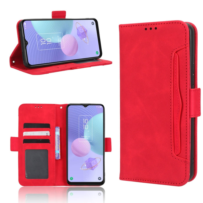 Funda de piel para teléfono con textura de piel de becerro y ranuras para tarjetas, For AT&T Maestro 3 U626AA, For AT&T Motivate Max U668AA, For BLU Bold N2, For AT&T Calypso 3 U328AA, For Motorola Moto E13 4G, For Motorola Moto X40 Pro                ...