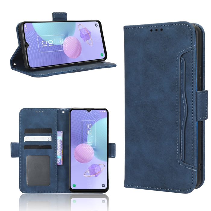 Funda de piel para teléfono con textura de piel de becerro y ranuras para tarjetas, For AT&T Maestro 3 U626AA, For AT&T Motivate Max U668AA, For BLU Bold N2, For AT&T Calypso 3 U328AA, For Motorola Moto E13 4G, For Motorola Moto X40 Pro                ...