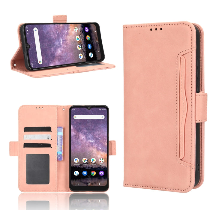 Funda de piel para teléfono con textura de piel de becerro y ranuras para tarjetas, For AT&T Maestro 3 U626AA, For AT&T Motivate Max U668AA, For BLU Bold N2, For AT&T Calypso 3 U328AA, For Motorola Moto E13 4G, For Motorola Moto X40 Pro                ...