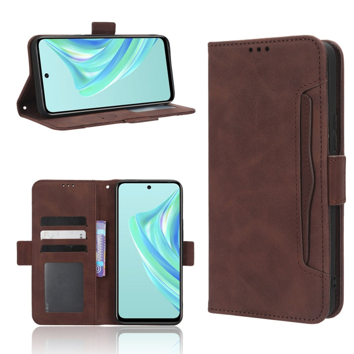 Funda de piel para teléfono con textura de piel de becerro y ranuras para tarjetas, For AT&T Maestro 3 U626AA, For AT&T Motivate Max U668AA, For BLU Bold N2, For AT&T Calypso 3 U328AA, For Motorola Moto E13 4G, For Motorola Moto X40 Pro                ...