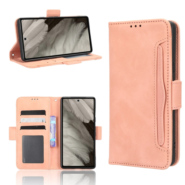 Funda de piel para teléfono con textura de piel de becerro y ranuras para tarjetas, For Google Pixel 7a, For Xiaomi Redmi 12C / 11A, For Xiaomi Redmi K60 5G / K60 Pro, For Xiaomi Redmi K60E 5G, For Xiaomi Redmi Note 12 Pro 5G Speed                     ...