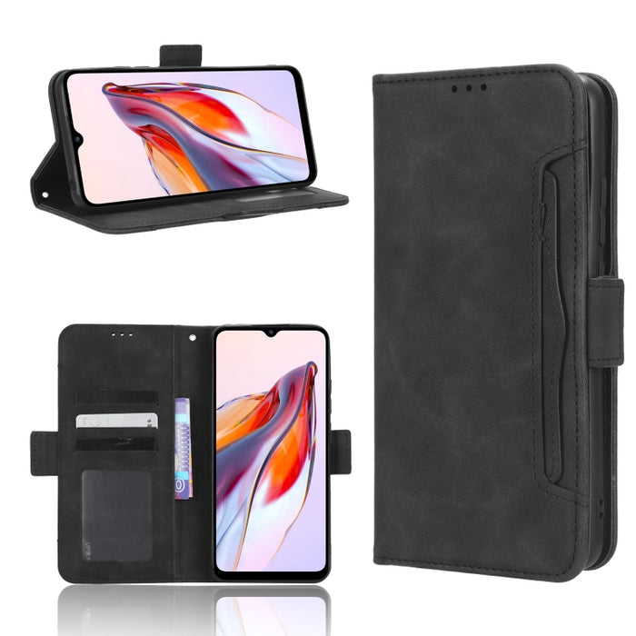 Funda de piel para teléfono con textura de piel de becerro y ranuras para tarjetas, For Google Pixel 7a, For Xiaomi Redmi 12C / 11A, For Xiaomi Redmi K60 5G / K60 Pro, For Xiaomi Redmi K60E 5G, For Xiaomi Redmi Note 12 Pro 5G Speed                     ...