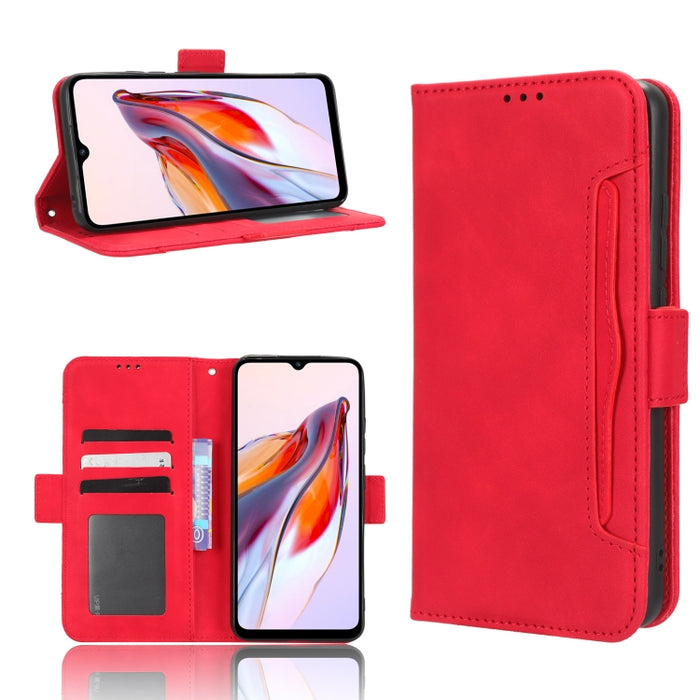 Funda de piel para teléfono con textura de piel de becerro y ranuras para tarjetas, For Google Pixel 7a, For Xiaomi Redmi 12C / 11A, For Xiaomi Redmi K60 5G / K60 Pro, For Xiaomi Redmi K60E 5G, For Xiaomi Redmi Note 12 Pro 5G Speed                     ...