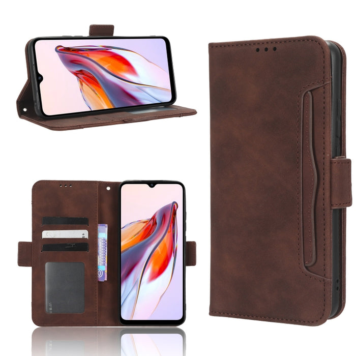 Funda de piel para teléfono con textura de piel de becerro y ranuras para tarjetas, For Google Pixel 7a, For Xiaomi Redmi 12C / 11A, For Xiaomi Redmi K60 5G / K60 Pro, For Xiaomi Redmi K60E 5G, For Xiaomi Redmi Note 12 Pro 5G Speed                     ...