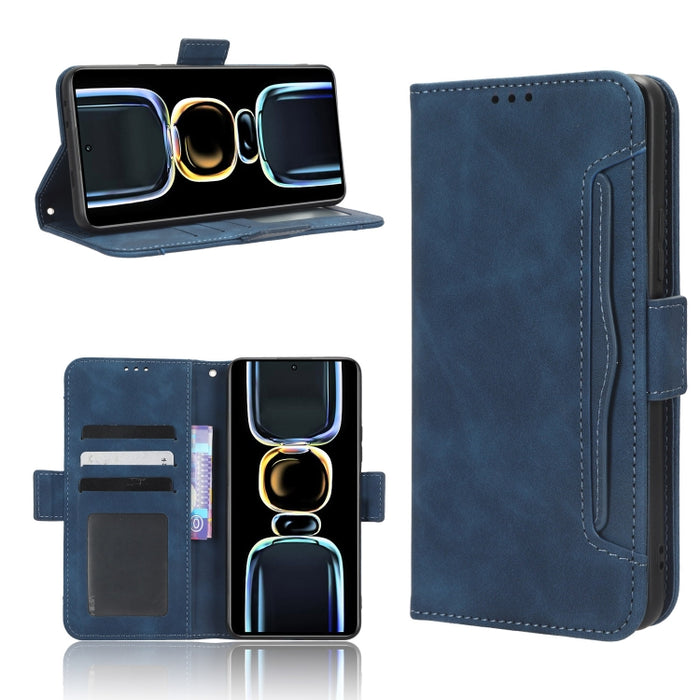Funda de piel para teléfono con textura de piel de becerro y ranuras para tarjetas, For Google Pixel 7a, For Xiaomi Redmi 12C / 11A, For Xiaomi Redmi K60 5G / K60 Pro, For Xiaomi Redmi K60E 5G, For Xiaomi Redmi Note 12 Pro 5G Speed                     ...