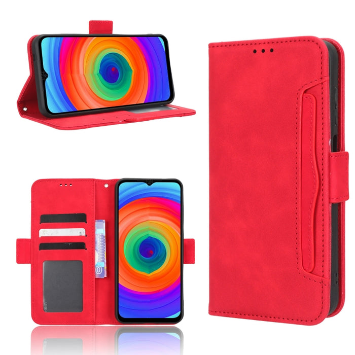 Funda de piel para teléfono con textura de piel de becerro y ranuras para tarjetas, For Google Pixel 7a, For Xiaomi Redmi 12C / 11A, For Xiaomi Redmi K60 5G / K60 Pro, For Xiaomi Redmi K60E 5G, For Xiaomi Redmi Note 12 Pro 5G Speed                     ...