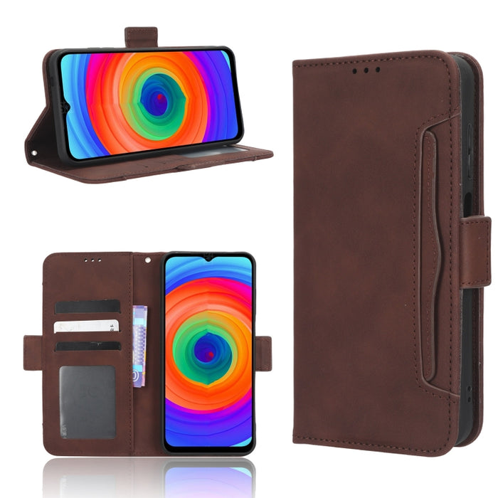 Funda de piel para teléfono con textura de piel de becerro y ranuras para tarjetas, For Google Pixel 7a, For Xiaomi Redmi 12C / 11A, For Xiaomi Redmi K60 5G / K60 Pro, For Xiaomi Redmi K60E 5G, For Xiaomi Redmi Note 12 Pro 5G Speed                     ...