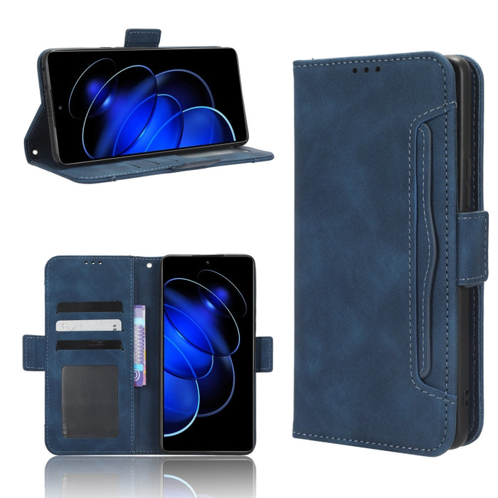 Funda de piel para teléfono con textura de piel de becerro y ranuras para tarjetas, For Google Pixel 7a, For Xiaomi Redmi 12C / 11A, For Xiaomi Redmi K60 5G / K60 Pro, For Xiaomi Redmi K60E 5G, For Xiaomi Redmi Note 12 Pro 5G Speed                     ...