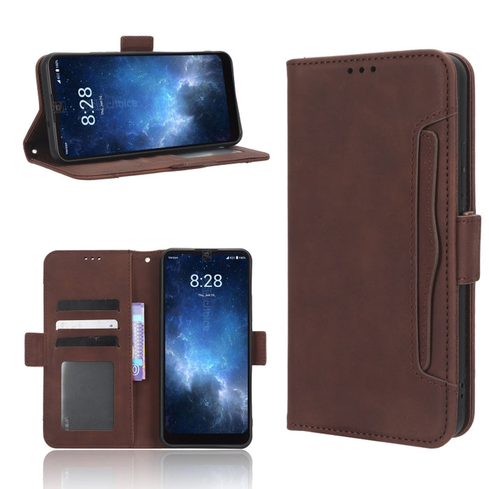 Funda de piel para teléfono con textura de piel de becerro y ranuras para tarjetas, For Google Pixel 7a, For Xiaomi Redmi 12C / 11A, For Xiaomi Redmi K60 5G / K60 Pro, For Xiaomi Redmi K60E 5G, For Xiaomi Redmi Note 12 Pro 5G Speed                     ...