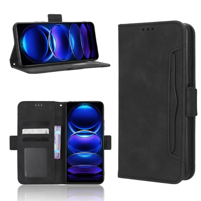 Funda de piel para teléfono con textura de piel de becerro y ranuras para tarjetas, For Xiaomi Poco X5 5G / Redmi Note 12 5G, For OnePlus 11 5G, For ZTE Libero 5G III, For ZTE nubia Red Magic 8 Pro / 8 Pro+, For ZTE nubia Z50