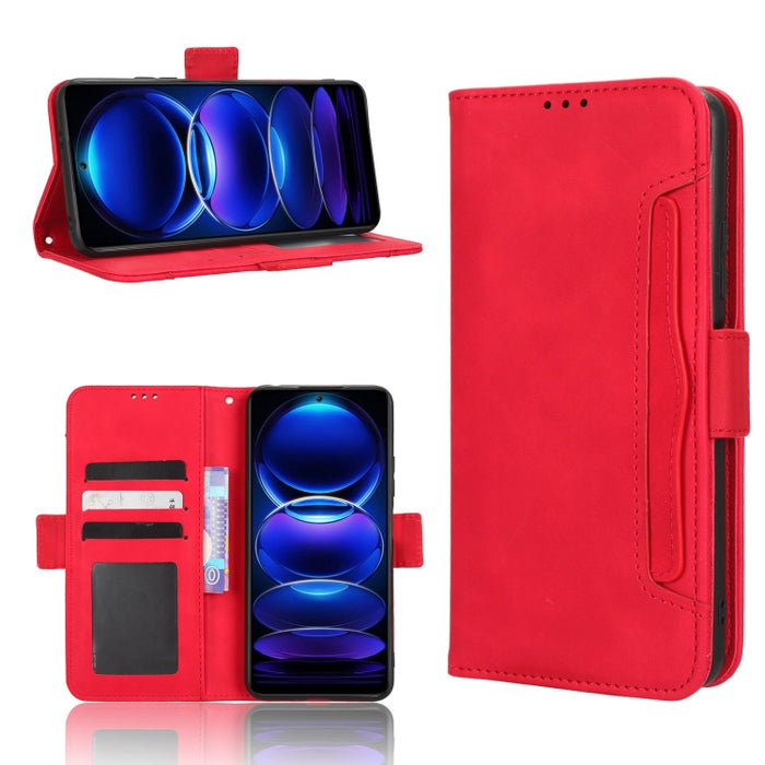 Funda de piel para teléfono con textura de piel de becerro y ranuras para tarjetas, For Xiaomi Poco X5 5G / Redmi Note 12 5G, For OnePlus 11 5G, For ZTE Libero 5G III, For ZTE nubia Red Magic 8 Pro / 8 Pro+, For ZTE nubia Z50