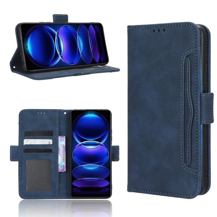 Funda de piel para teléfono con textura de piel de becerro y ranuras para tarjetas, For Xiaomi Poco X5 5G / Redmi Note 12 5G, For OnePlus 11 5G, For ZTE Libero 5G III, For ZTE nubia Red Magic 8 Pro / 8 Pro+, For ZTE nubia Z50