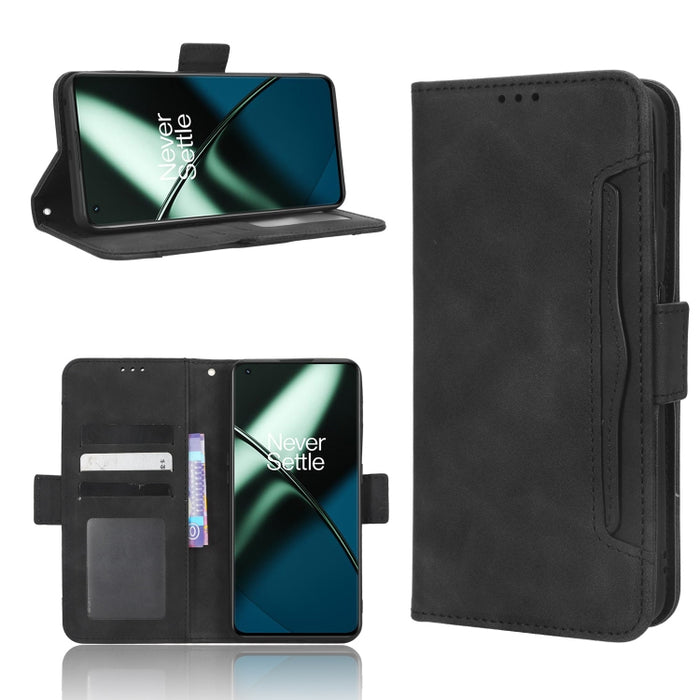 Funda de piel para teléfono con textura de piel de becerro y ranuras para tarjetas, For Xiaomi Poco X5 5G / Redmi Note 12 5G, For OnePlus 11 5G, For ZTE Libero 5G III, For ZTE nubia Red Magic 8 Pro / 8 Pro+, For ZTE nubia Z50