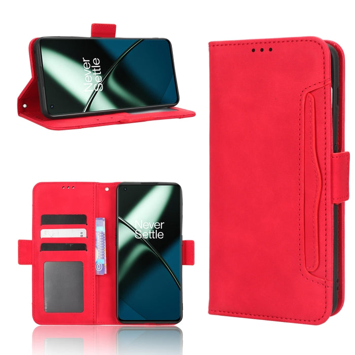 Funda de piel para teléfono con textura de piel de becerro y ranuras para tarjetas, For Xiaomi Poco X5 5G / Redmi Note 12 5G, For OnePlus 11 5G, For ZTE Libero 5G III, For ZTE nubia Red Magic 8 Pro / 8 Pro+, For ZTE nubia Z50