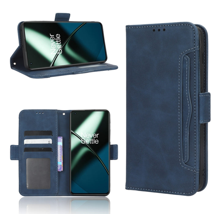 Funda de piel para teléfono con textura de piel de becerro y ranuras para tarjetas, For Xiaomi Poco X5 5G / Redmi Note 12 5G, For OnePlus 11 5G, For ZTE Libero 5G III, For ZTE nubia Red Magic 8 Pro / 8 Pro+, For ZTE nubia Z50