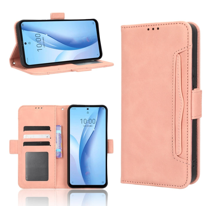 Funda de piel para teléfono con textura de piel de becerro y ranuras para tarjetas, For Xiaomi Poco X5 5G / Redmi Note 12 5G, For OnePlus 11 5G, For ZTE Libero 5G III, For ZTE nubia Red Magic 8 Pro / 8 Pro+, For ZTE nubia Z50