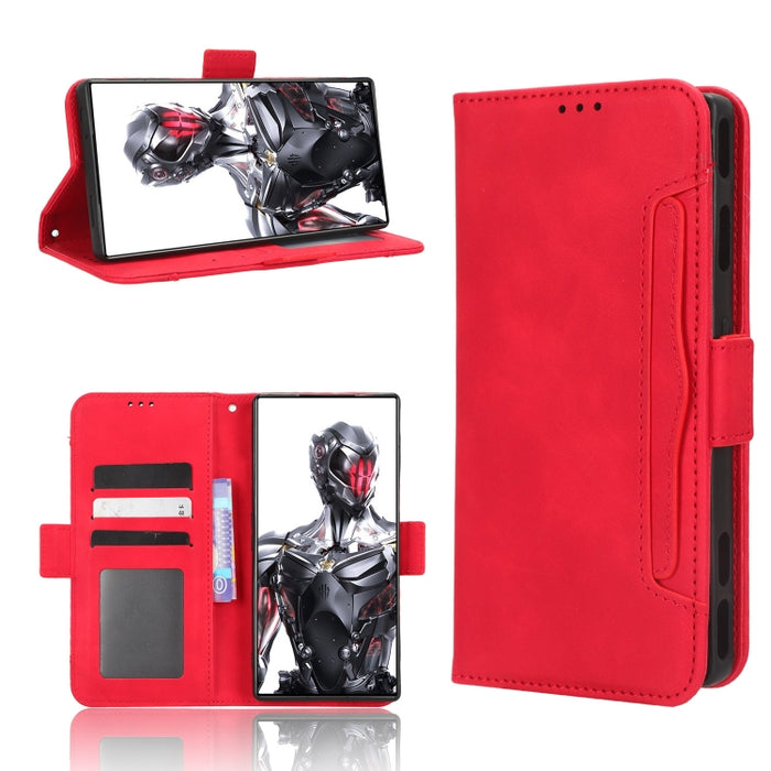 Funda de piel para teléfono con textura de piel de becerro y ranuras para tarjetas, For Xiaomi Poco X5 5G / Redmi Note 12 5G, For OnePlus 11 5G, For ZTE Libero 5G III, For ZTE nubia Red Magic 8 Pro / 8 Pro+, For ZTE nubia Z50