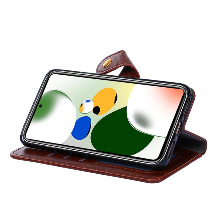 Funda de cuero con cremallera para teléfono, For Motorola Moto E13 4G, For OPPO A17k, For OPPO Reno8 T 4G, For Xiaomi Poco X5 Pro / Redmi Note 12 Pro Speed, For Honor X9a 5G