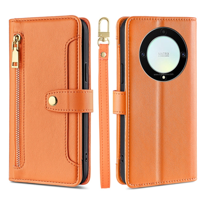 Estuche para teléfono de cuero con cremallera cruzada con textura de oveja, For Motorola Moto E13 4G, For OPPO A17k, For OPPO Reno8 T 4G, For Xiaomi Poco X5 Pro / Redmi Note 12 Pro Speed, For Honor X9a 5G