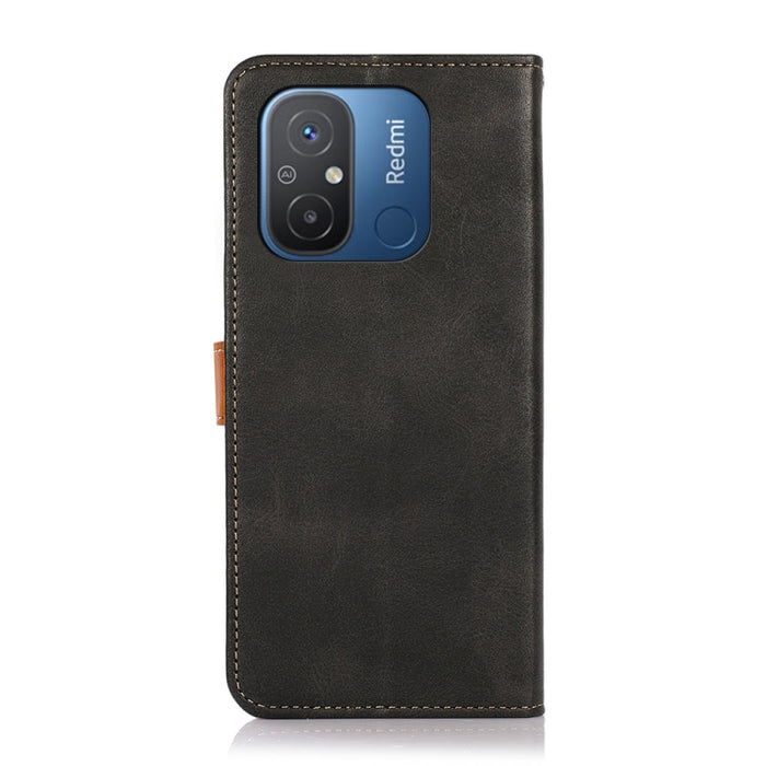 KHAZNEH Funda de cuero con tapa de textura de piel de vaca para teléfono, For Xiaomi Redmi 12C/11A, For OnePlus Ace 2