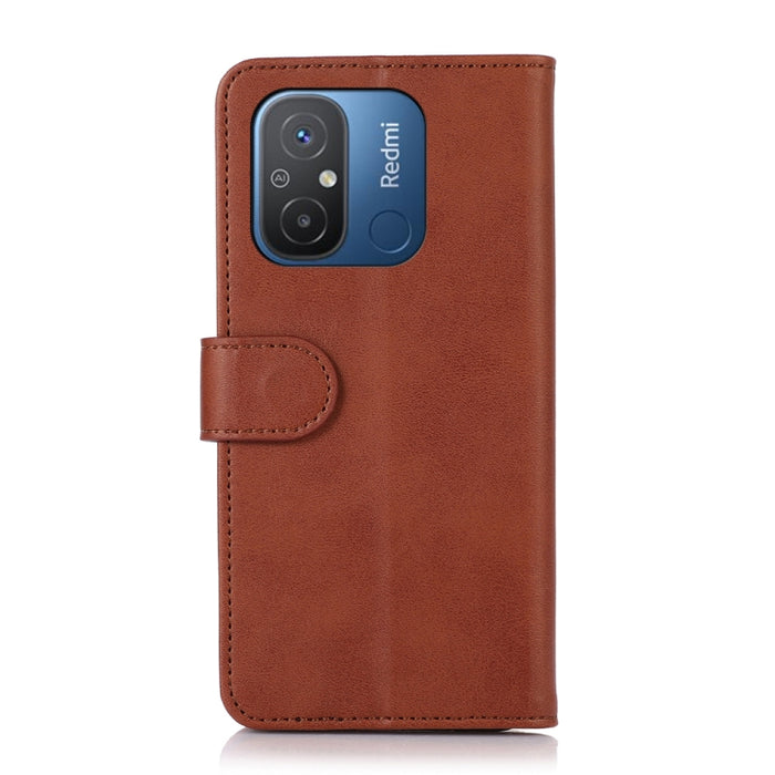 Estuche para teléfono de cuero con textura de vaca, For Xiaomi Redmi 12C/11A, For OnePlus Ace 2