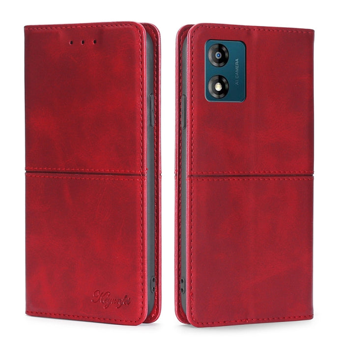 Estuche para teléfono de cuero con tapa horizontal magnética con textura de vaca, For Motorola Moto E13 4G, For OPPO A17k, For OPPO Reno8 T 4G, For Xiaomi Poco X5 Pro / Redmi Note 12 Pro Speed, For Honor X9a 5G