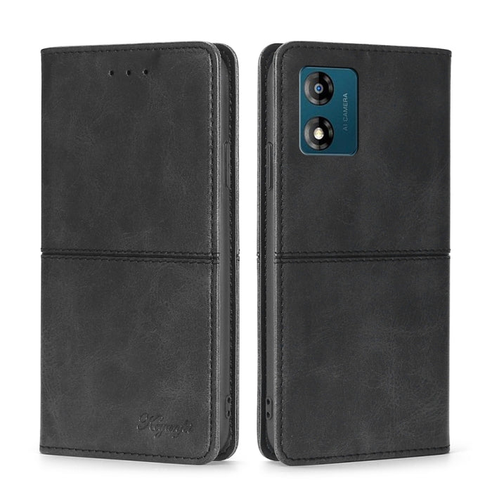 Estuche para teléfono de cuero con tapa horizontal magnética con textura de vaca, For Motorola Moto E13 4G, For OPPO A17k, For OPPO Reno8 T 4G, For Xiaomi Poco X5 Pro / Redmi Note 12 Pro Speed, For Honor X9a 5G