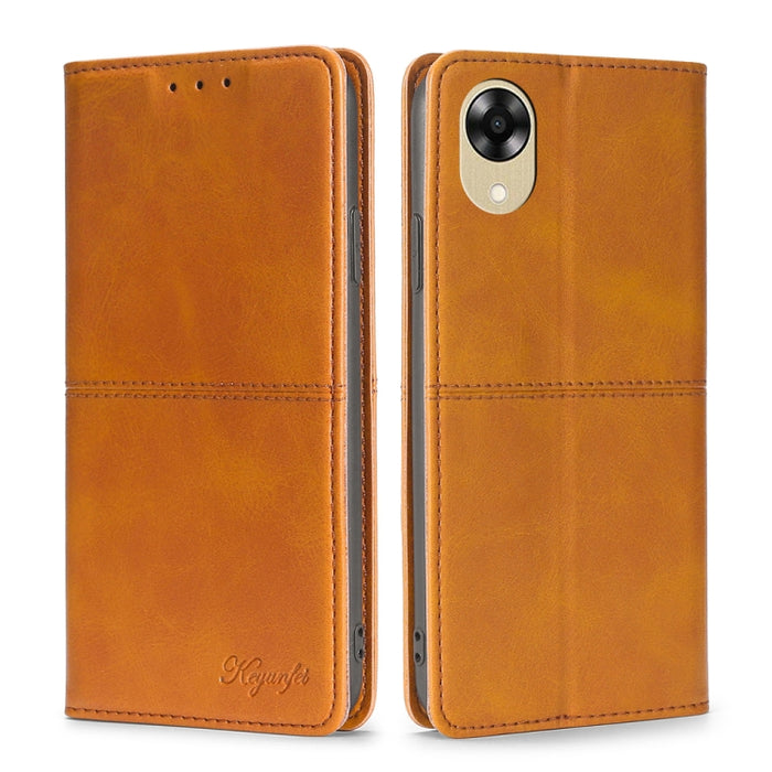 Estuche para teléfono de cuero con tapa horizontal magnética con textura de vaca, For Motorola Moto E13 4G, For OPPO A17k, For OPPO Reno8 T 4G, For Xiaomi Poco X5 Pro / Redmi Note 12 Pro Speed, For Honor X9a 5G