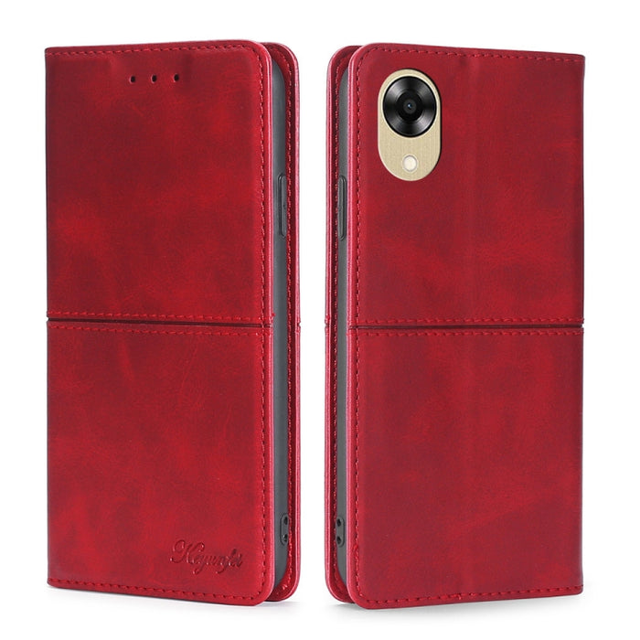Estuche para teléfono de cuero con tapa horizontal magnética con textura de vaca, For Motorola Moto E13 4G, For OPPO A17k, For OPPO Reno8 T 4G, For Xiaomi Poco X5 Pro / Redmi Note 12 Pro Speed, For Honor X9a 5G