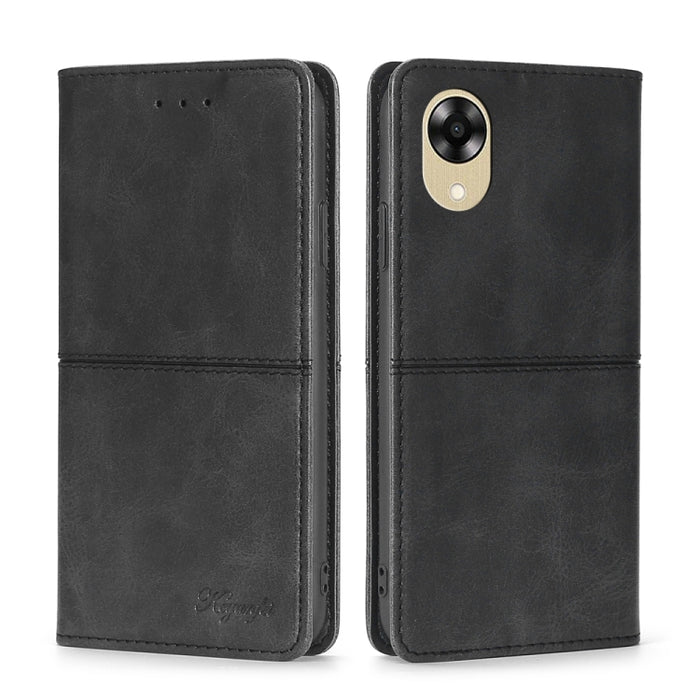 Estuche para teléfono de cuero con tapa horizontal magnética con textura de vaca, For Motorola Moto E13 4G, For OPPO A17k, For OPPO Reno8 T 4G, For Xiaomi Poco X5 Pro / Redmi Note 12 Pro Speed, For Honor X9a 5G