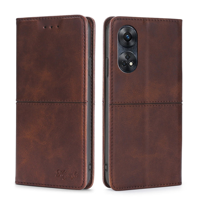 Estuche para teléfono de cuero con tapa horizontal magnética con textura de vaca, For Motorola Moto E13 4G, For OPPO A17k, For OPPO Reno8 T 4G, For Xiaomi Poco X5 Pro / Redmi Note 12 Pro Speed, For Honor X9a 5G