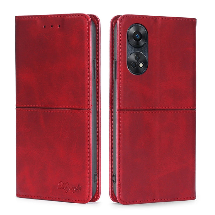 Estuche para teléfono de cuero con tapa horizontal magnética con textura de vaca, For Motorola Moto E13 4G, For OPPO A17k, For OPPO Reno8 T 4G, For Xiaomi Poco X5 Pro / Redmi Note 12 Pro Speed, For Honor X9a 5G