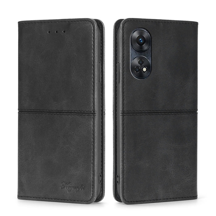 Estuche para teléfono de cuero con tapa horizontal magnética con textura de vaca, For Motorola Moto E13 4G, For OPPO A17k, For OPPO Reno8 T 4G, For Xiaomi Poco X5 Pro / Redmi Note 12 Pro Speed, For Honor X9a 5G