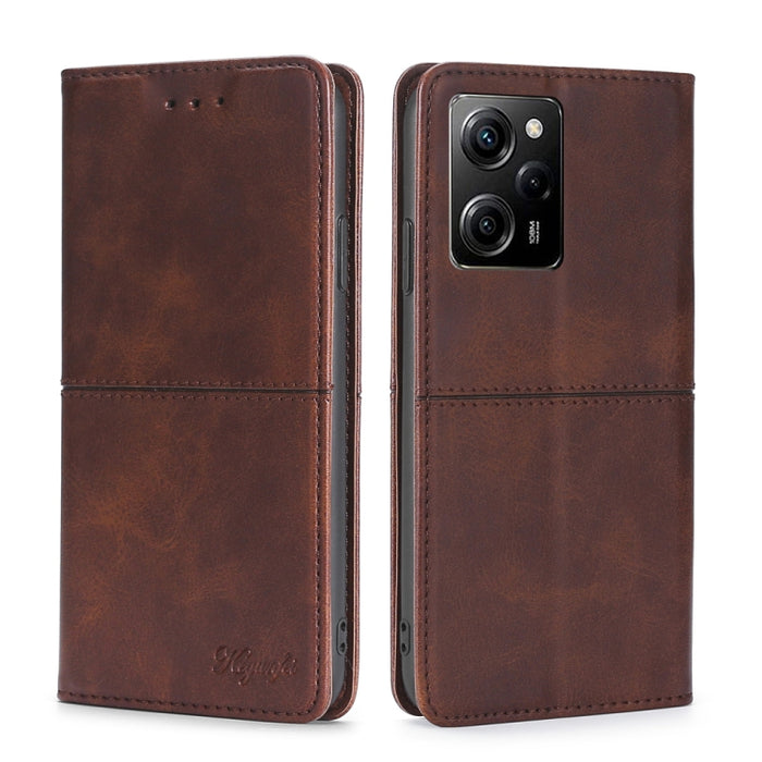 Estuche para teléfono de cuero con tapa horizontal magnética con textura de vaca, For Motorola Moto E13 4G, For OPPO A17k, For OPPO Reno8 T 4G, For Xiaomi Poco X5 Pro / Redmi Note 12 Pro Speed, For Honor X9a 5G