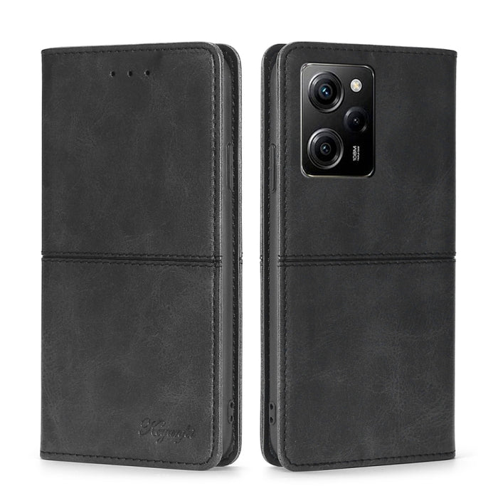 Estuche para teléfono de cuero con tapa horizontal magnética con textura de vaca, For Motorola Moto E13 4G, For OPPO A17k, For OPPO Reno8 T 4G, For Xiaomi Poco X5 Pro / Redmi Note 12 Pro Speed, For Honor X9a 5G