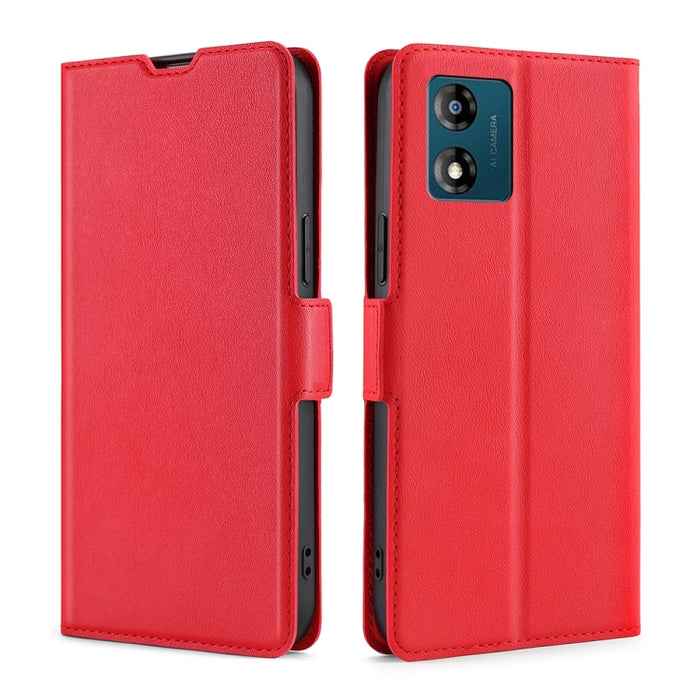 Estuche para teléfono de cuero con tapa horizontal y hebilla lateral ultradelgada de voltaje, For Motorola Moto E13 4G, For OPPO A17k, For OPPO Reno8 T 4G, For Xiaomi Poco X5 Pro / Redmi Note 12 Pro Speed, For Honor X9a 5G