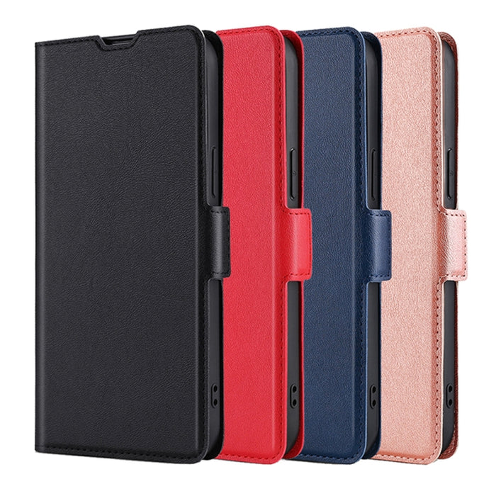 Estuche para teléfono de cuero con tapa horizontal y hebilla lateral ultradelgada de voltaje, For Motorola Moto E13 4G, For OPPO A17k, For OPPO Reno8 T 4G, For Xiaomi Poco X5 Pro / Redmi Note 12 Pro Speed, For Honor X9a 5G