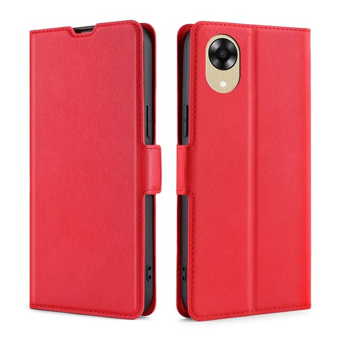 Estuche para teléfono de cuero con tapa horizontal y hebilla lateral ultradelgada de voltaje, For Motorola Moto E13 4G, For OPPO A17k, For OPPO Reno8 T 4G, For Xiaomi Poco X5 Pro / Redmi Note 12 Pro Speed, For Honor X9a 5G