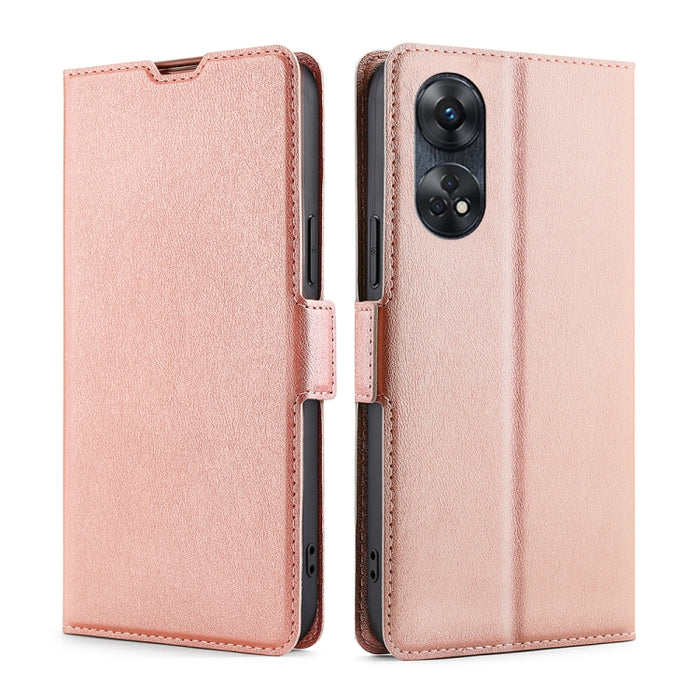 Estuche para teléfono de cuero con tapa horizontal y hebilla lateral ultradelgada de voltaje, For Motorola Moto E13 4G, For OPPO A17k, For OPPO Reno8 T 4G, For Xiaomi Poco X5 Pro / Redmi Note 12 Pro Speed, For Honor X9a 5G