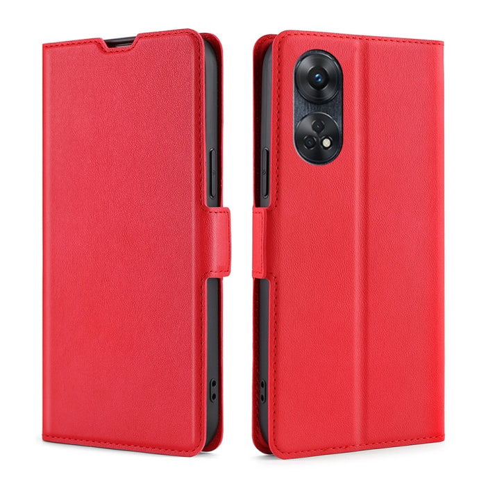 Estuche para teléfono de cuero con tapa horizontal y hebilla lateral ultradelgada de voltaje, For Motorola Moto E13 4G, For OPPO A17k, For OPPO Reno8 T 4G, For Xiaomi Poco X5 Pro / Redmi Note 12 Pro Speed, For Honor X9a 5G