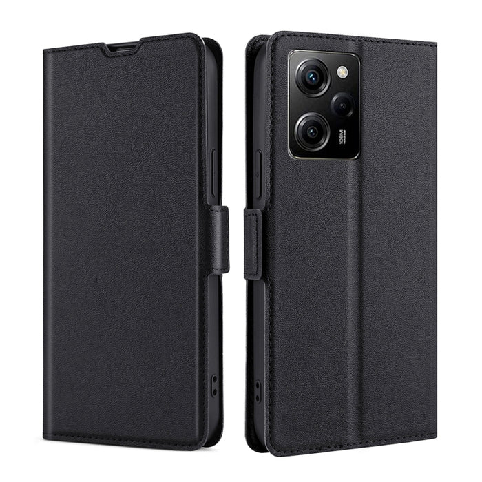 Estuche para teléfono de cuero con tapa horizontal y hebilla lateral ultradelgada de voltaje, For Motorola Moto E13 4G, For OPPO A17k, For OPPO Reno8 T 4G, For Xiaomi Poco X5 Pro / Redmi Note 12 Pro Speed, For Honor X9a 5G