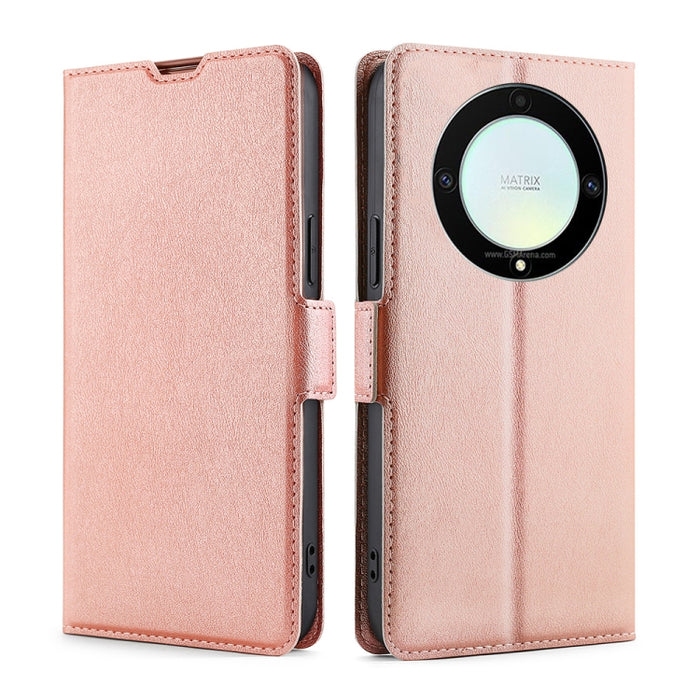 Estuche para teléfono de cuero con tapa horizontal y hebilla lateral ultradelgada de voltaje, For Motorola Moto E13 4G, For OPPO A17k, For OPPO Reno8 T 4G, For Xiaomi Poco X5 Pro / Redmi Note 12 Pro Speed, For Honor X9a 5G
