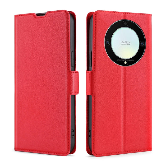 Estuche para teléfono de cuero con tapa horizontal y hebilla lateral ultradelgada de voltaje, For Motorola Moto E13 4G, For OPPO A17k, For OPPO Reno8 T 4G, For Xiaomi Poco X5 Pro / Redmi Note 12 Pro Speed, For Honor X9a 5G