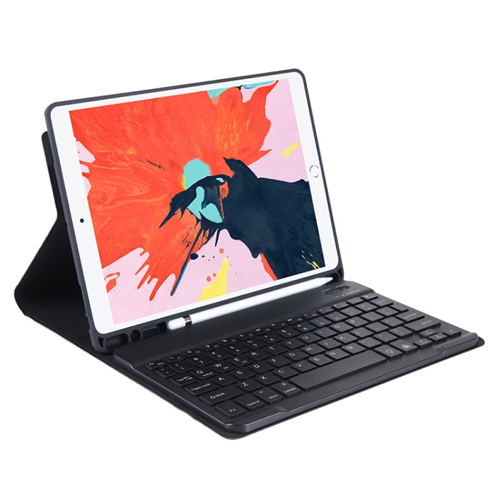 T07BB para iPad de 9,7 pulgadas / iPad Pro de 9,7 pulgadas / iPad Air 2 / Air (2018 y 2017) Estuche protector de teclado Bluetooth ultrafino de color caramelo de TPU con soporte y ranura para bolígrafo