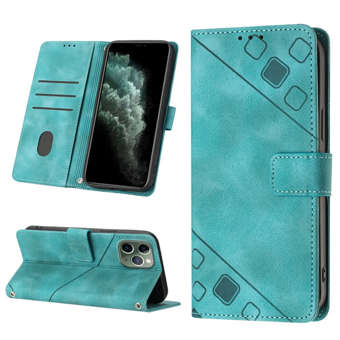 Estuche para teléfono de cuero en relieve con tacto de piel, For iPhone 7 Plus / 8 Plus / 6 Plus, For iPod Touch 7 / Touch 6, For iPhone 11 Pro