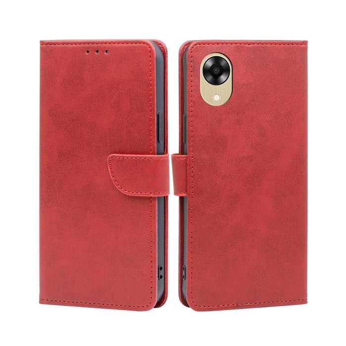 Estuche para teléfono de cuero con tapa y hebilla con textura de becerro, For Motorola Moto E13 4G, For OPPO A17k, For OPPO Reno8 T 4G, For Xiaomi Poco X5 Pro / Redmi Note 12 Pro Speed, For Honor X9a 5G
